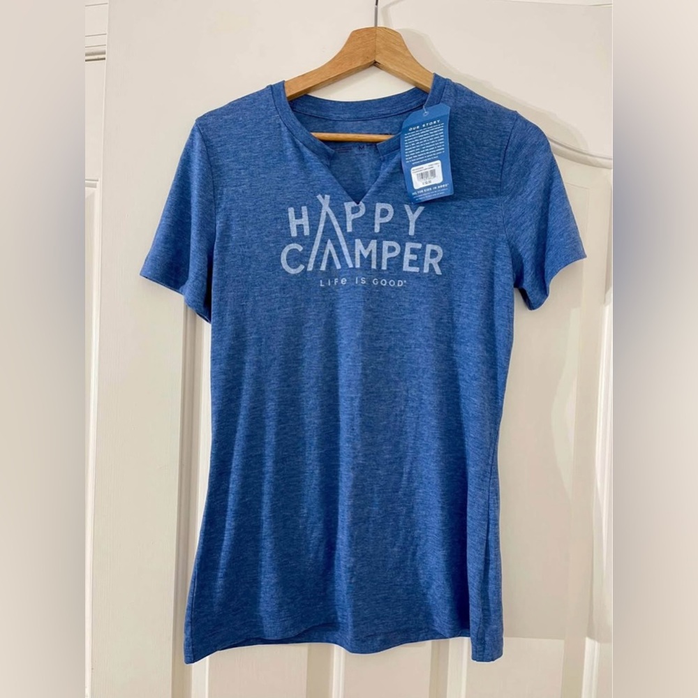 Life Is Good Blue Graphic Tee